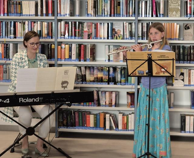 Querflötenkonzert und Lesung