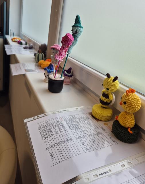 Häkeln in der Bücherei