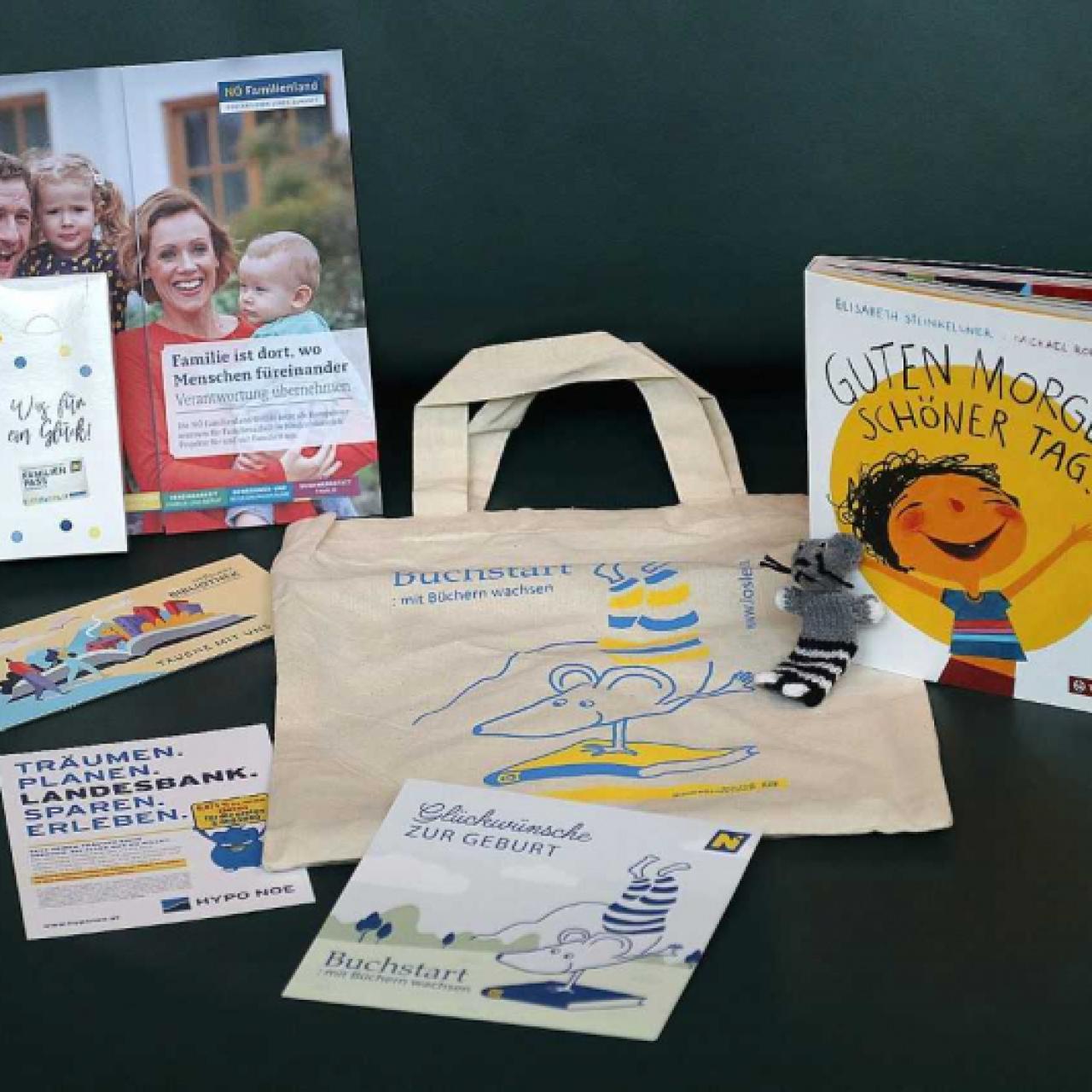 Buchstart-Tascheninhalt